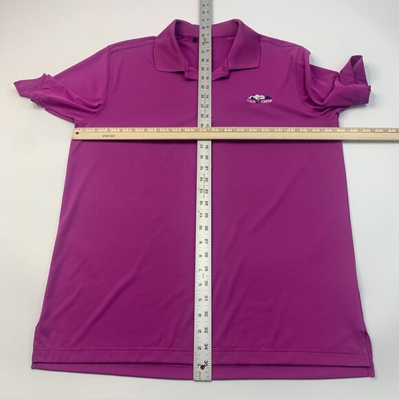 Adidas Shirt Mens M Medium Hot Pink Puremotion Cave Creek Golf Course Polo - Picture 6 of 11